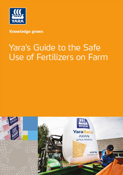 Yara's guide to the safe use of fertilizers on farm brochure